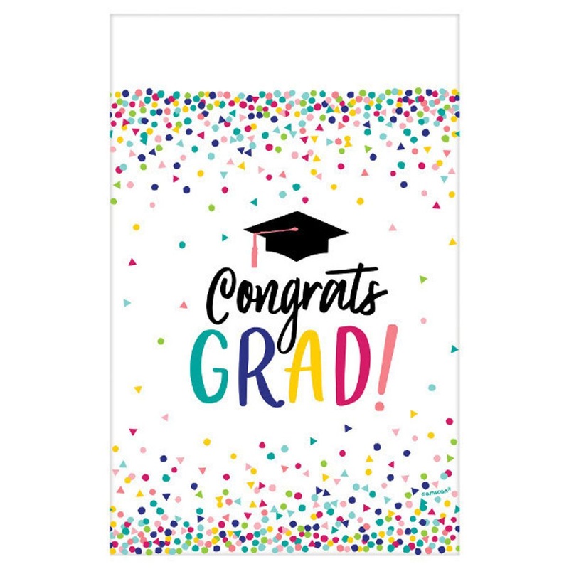 Yay Grad Plastic Rectangular Tablecover (1 ct)