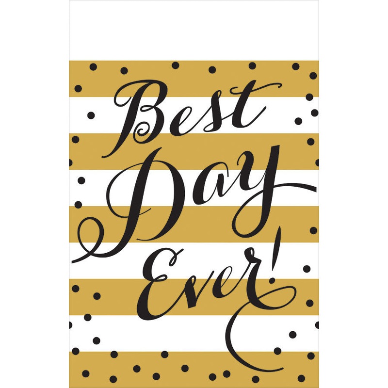 Best Day Ever Plastic Tablecover