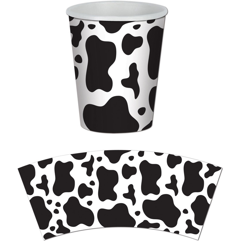 Cow Print Cups