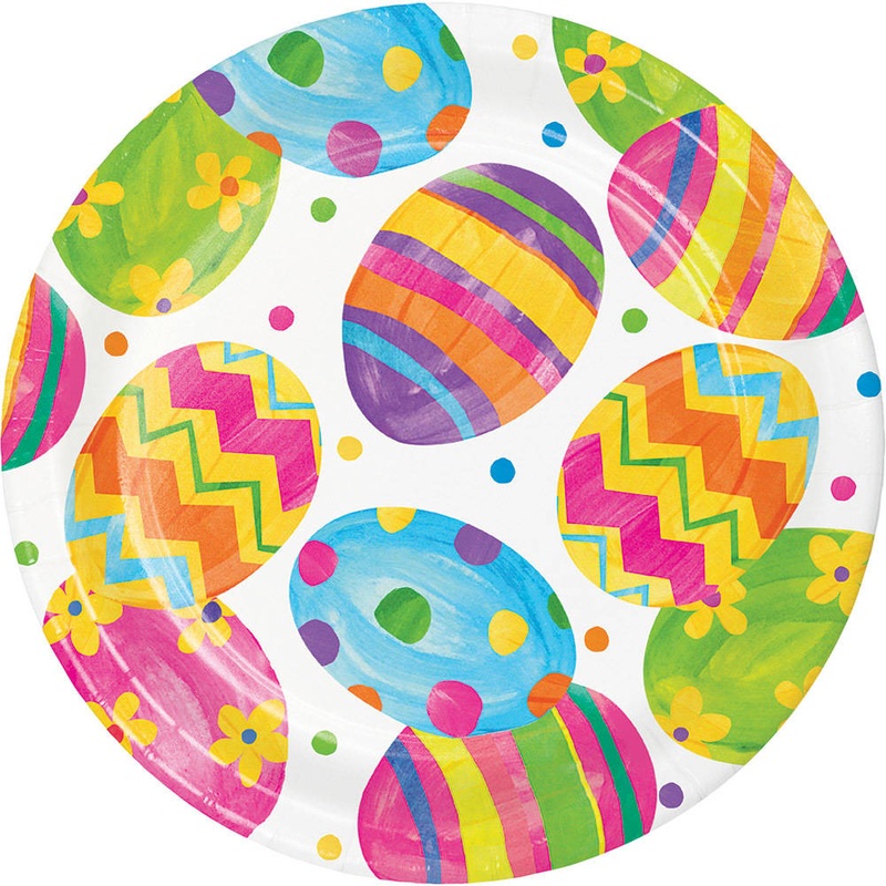 Easter Egg Toss Dinner Plates (8 ct)