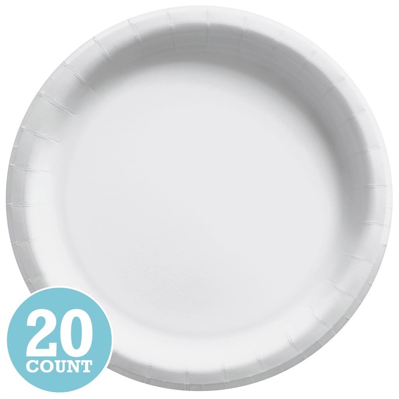 Frosty White Paper Banquet Plates (20ct)