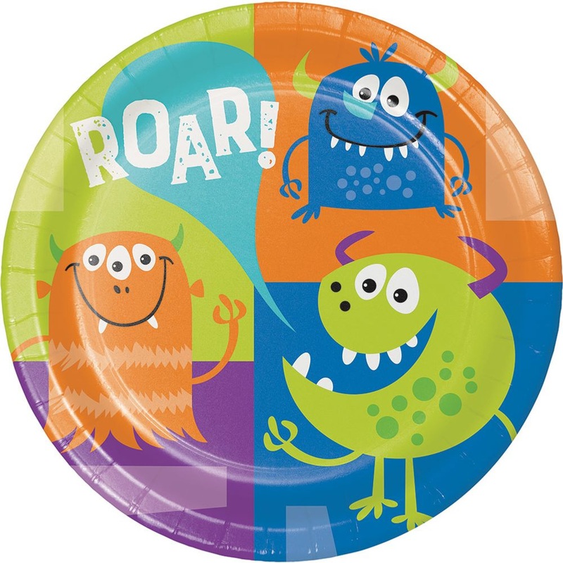 Fun Monsters Dinner Plates (8 ct)