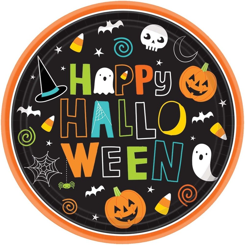 Hallo-ween Friends Paper Dessert Plates (60 ct)
