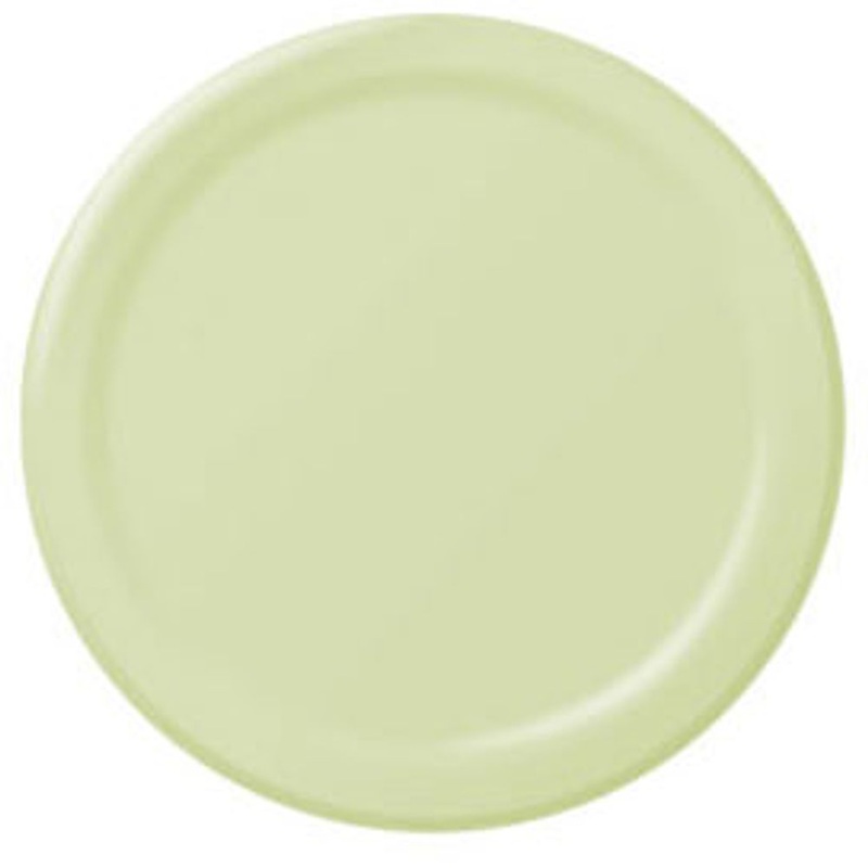 Leaf Green Big Party Pack Paper Plate 9"