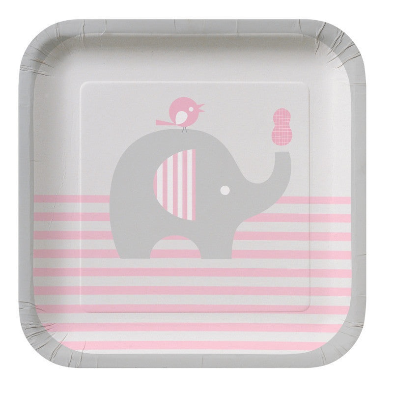 Little Peanut Girl Square Paper Dessert Plates (8 ct)