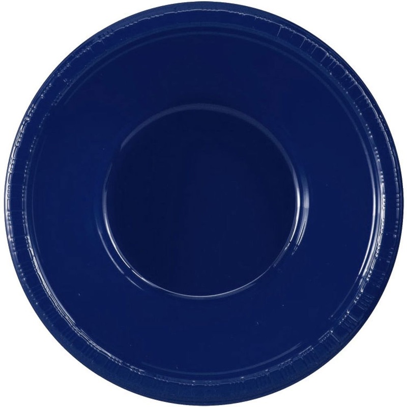 Navy Flag Blue 12oz Plastic Bowls (20 ct)