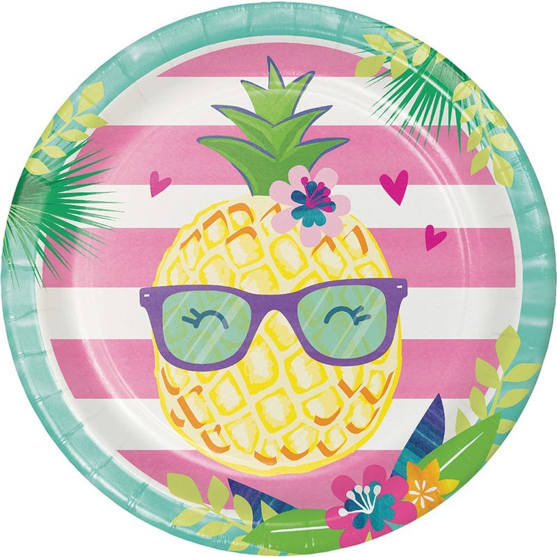 Pineapple N Friends Dinner Plates (8 ct)