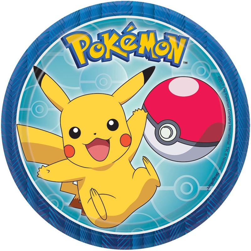 Pokemon Core Paper Dessert Plates (8 ct)
