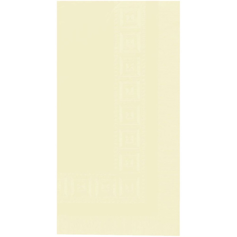 Vanilla Creme 3 Ply Paper Rectangle Tablecover