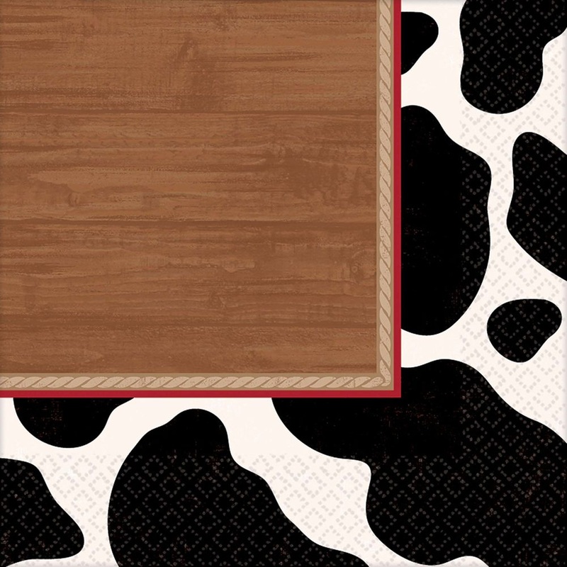 Yee-haw Cow Print Luncheon Napkins (16 ct)