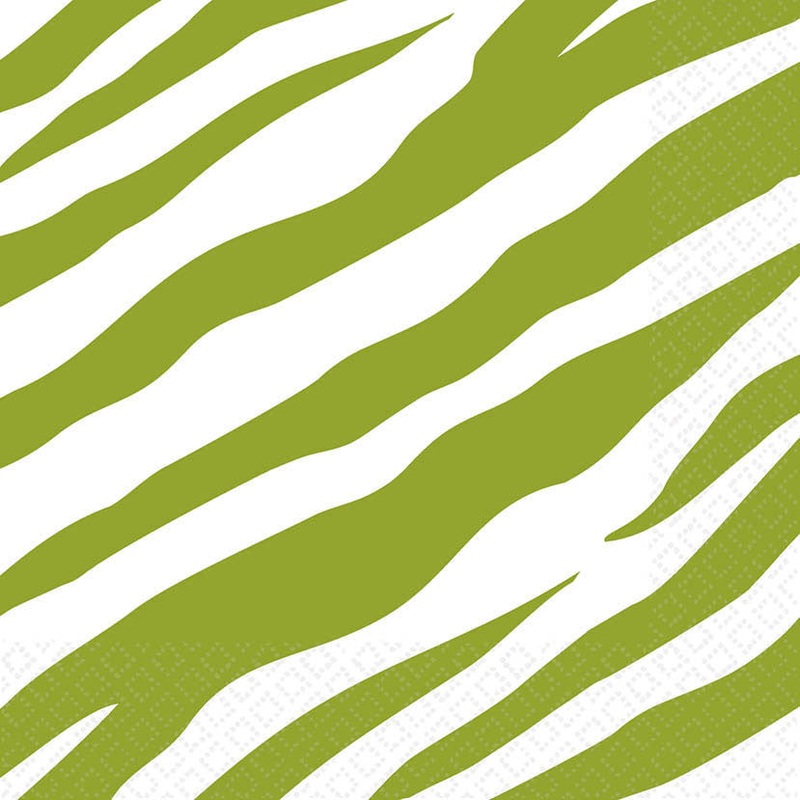 Avocado Zebra Luncheon Napkins (16ct)