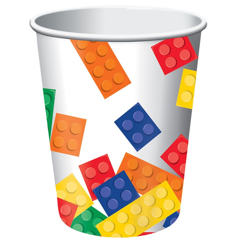 Block Party 9oz Paper Cups (8ct)