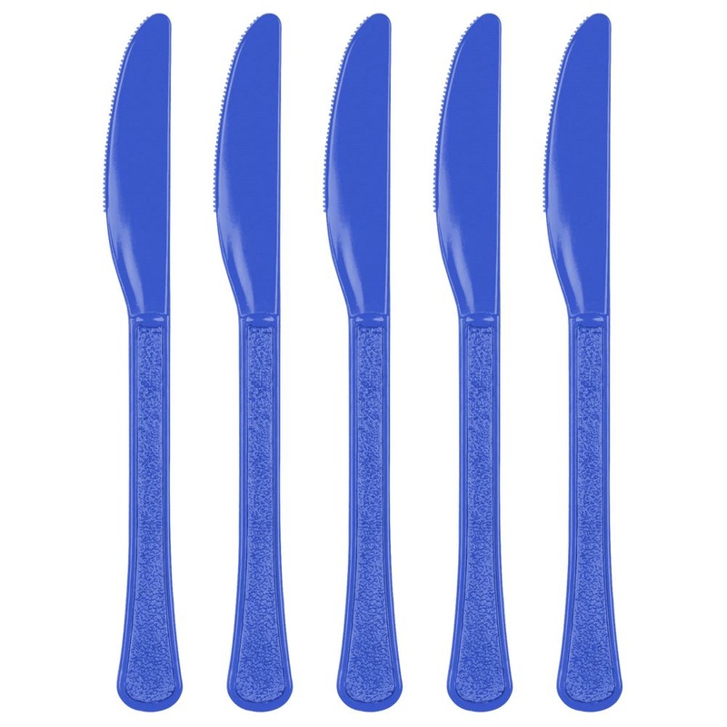Bright Royal Blue Heavy Weight Knives (20ct)