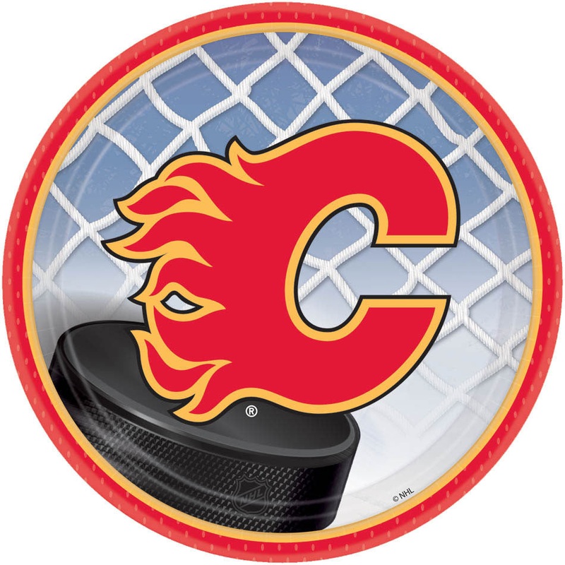 Calgary Flames Dessert Plates (8ct)