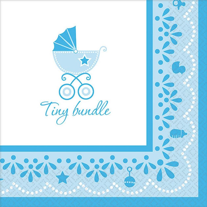 Celebrate Baby Boy Beverage Napkins (36ct)