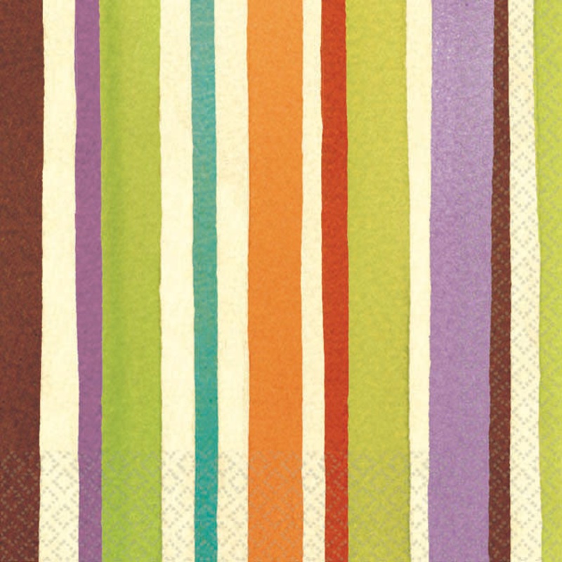 Crafty Stripe Eco Beverage Napkins (16ct)