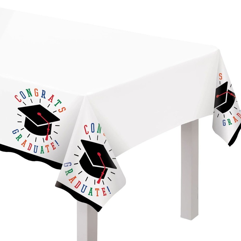 Day to Celebrate Graduation Plastic Table Cover (3ct)