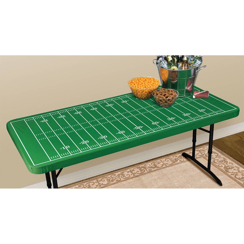 Football Stay Put Plastic Tablecover