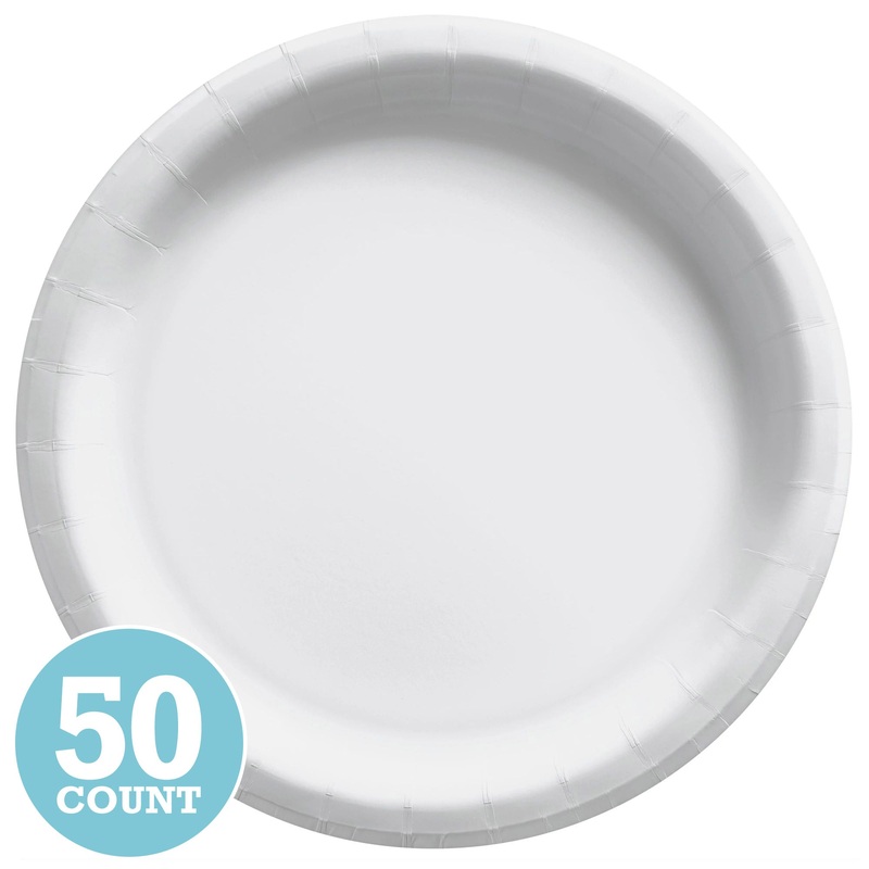Frosty White 10" Paper Plate (50ct)