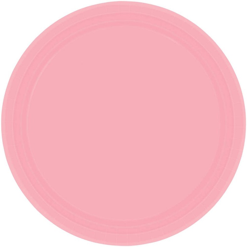New Pink Paper Dessert Plates (8ct)