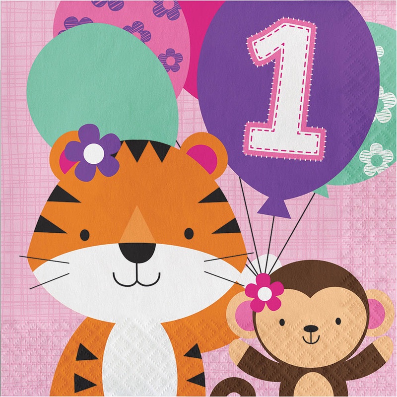 One is Fun Girl Luncheon Napkins (16ct)