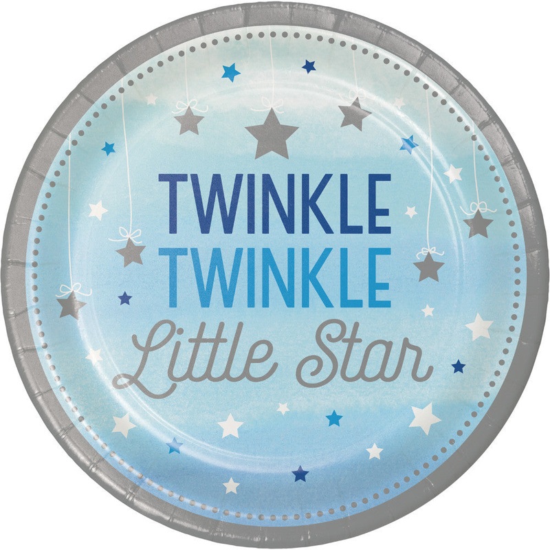 One Little Star Boy Dinner Plates (8ct)
