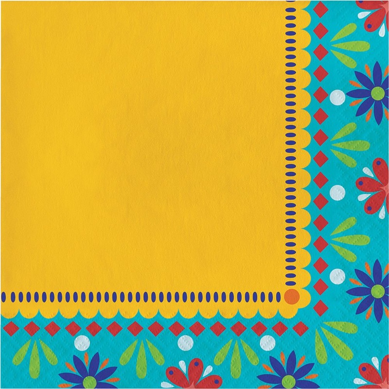 Painted Pottery Luncheon Napkins (16 ct)