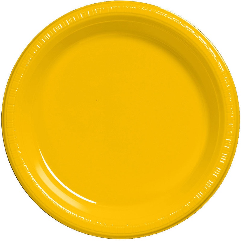 School Bus Yellow Dessert Plates (50ct)