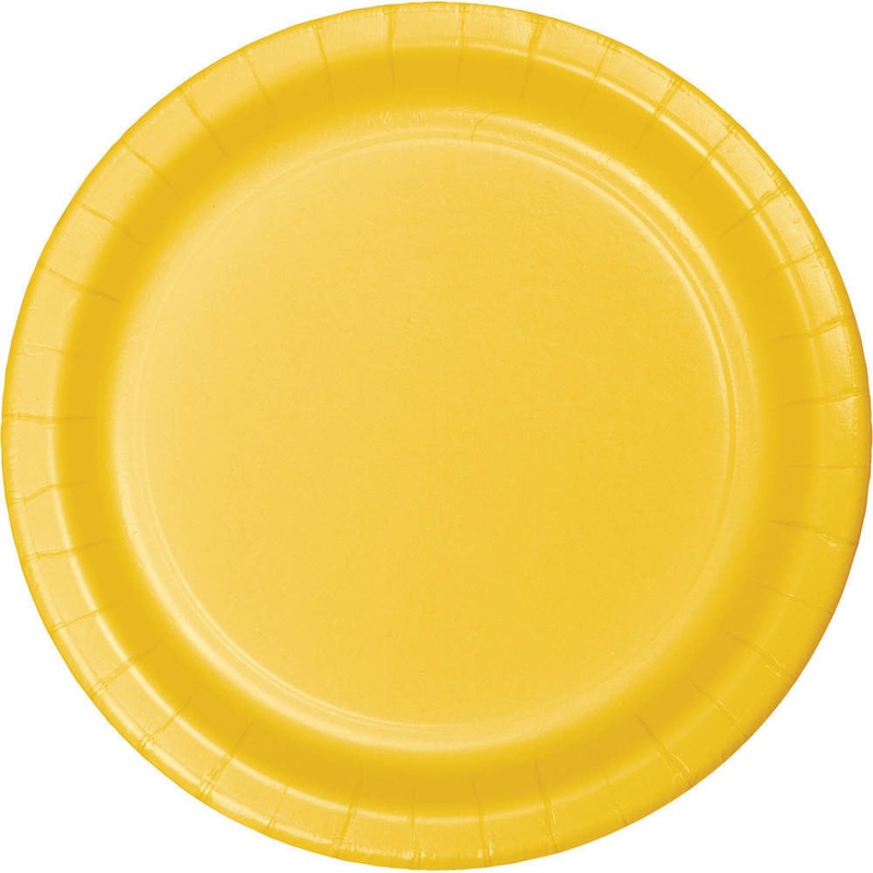 School Bus Yellow Dinner Plates (75ct)