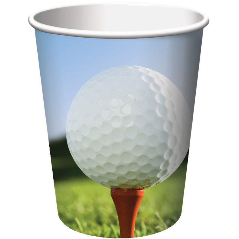 Sports Fanatic Golf 9oz Cups (8ct)