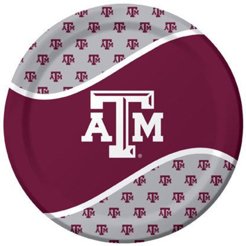 Texas A & M Dinner Plates (8ct)