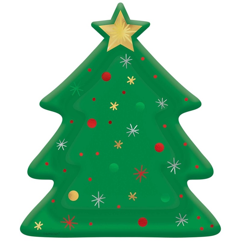 Tree Shaped Banquet Plates (8 ct)