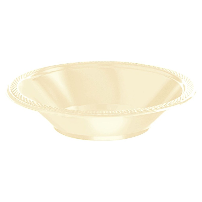 Vanilla Creme 12 oz Plastic Bowl 20 ct
