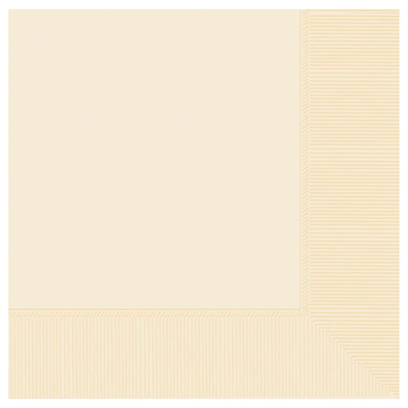 Vanilla Creme 2-Ply Beverage Napkins (40ct)