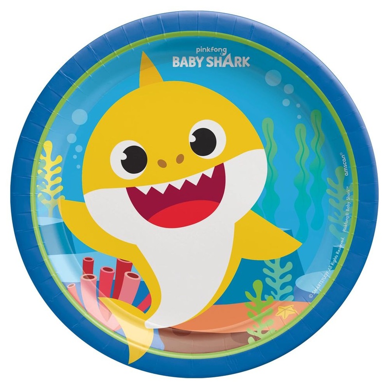 Baby Shark Dessert Plates (8ct)