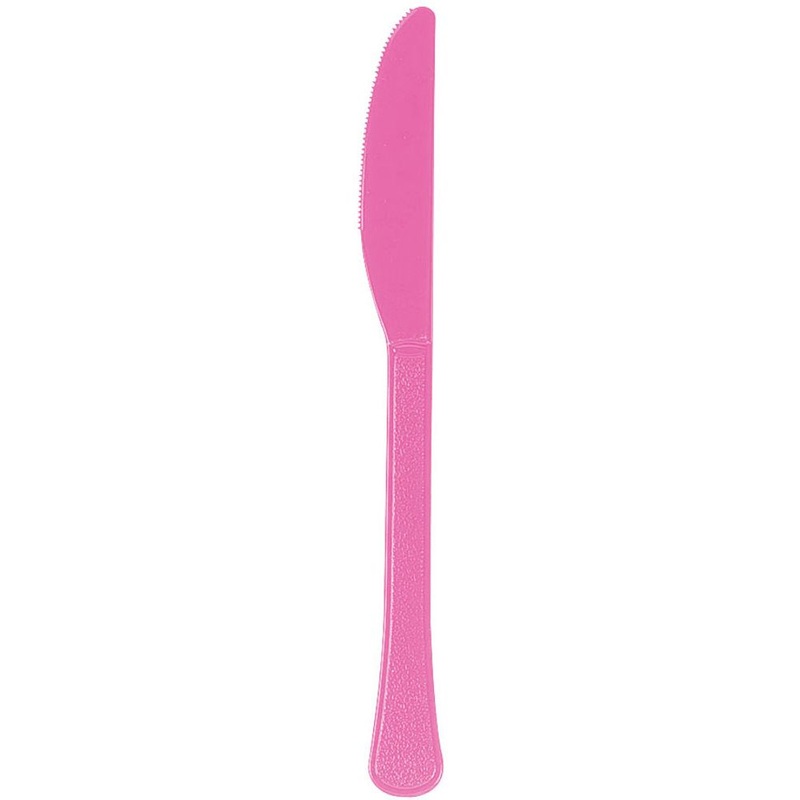 Bright Pink Premium Plastic Knives (100ct)