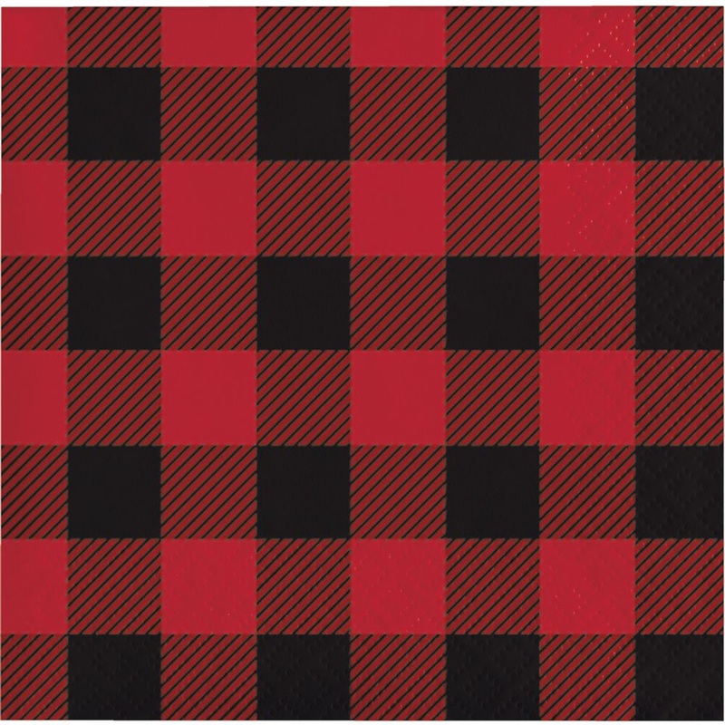 Buffalo Plaid Beverage Napkins (16ct)
