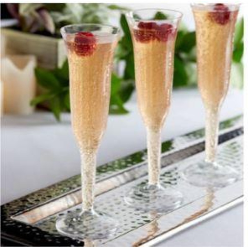 Champagne Flutes 5oz One Piece 8ct
