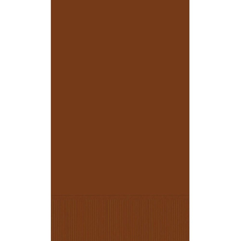 Chocolate Brown Big Party Pack Guest Towel 2 ply 40 ct