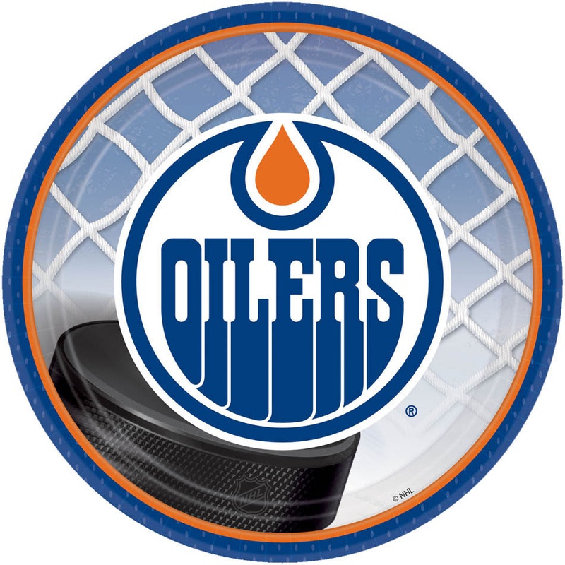 Edmonton Oiler Dessert Plates (8ct)