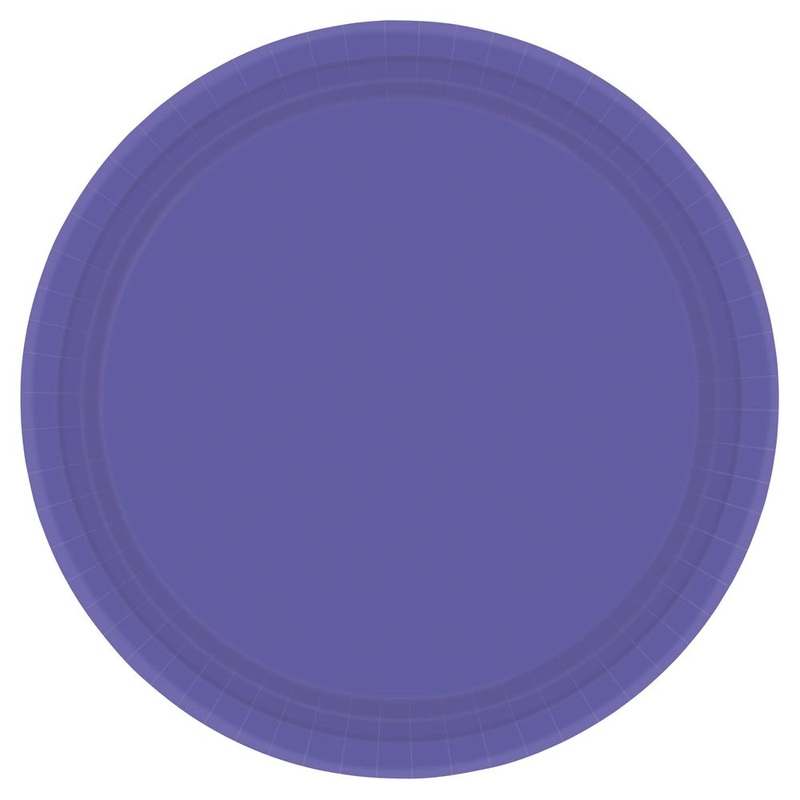 New Purple Paper Banquet Plates (20ct)