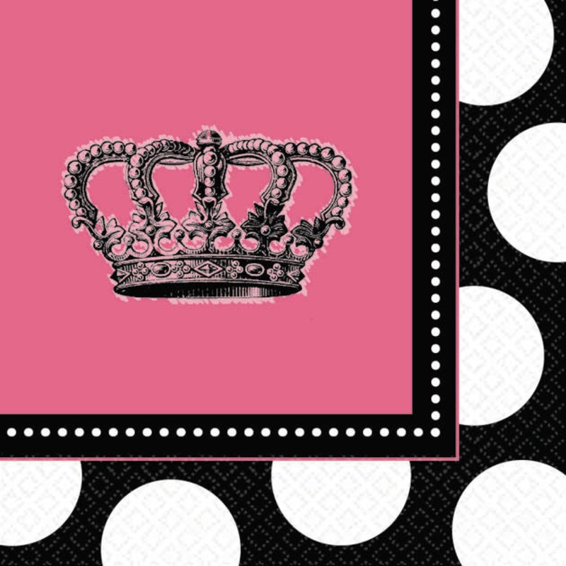 Rocker Princess Beverage Napkins (16ct)
