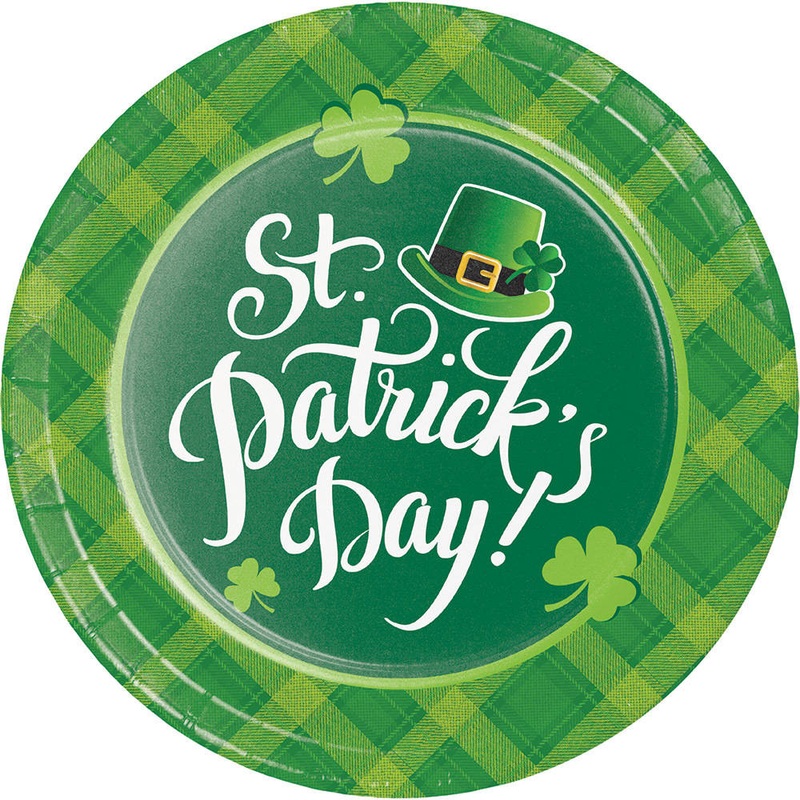 Shamrock Plaid Dinner Plates (8 ct)