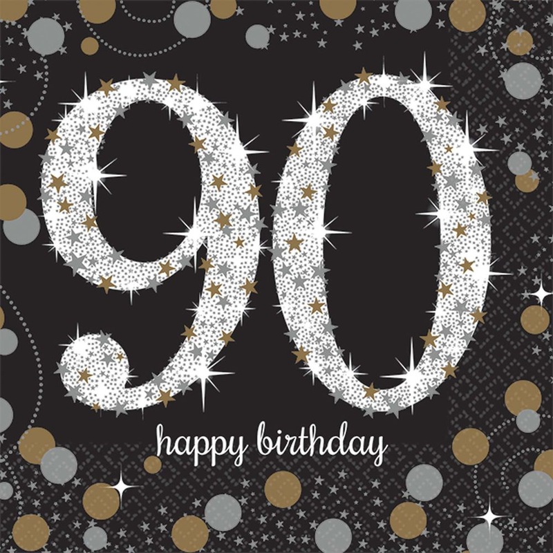 Sparkling Celebration 90 Beverage Napkins (16 ct)