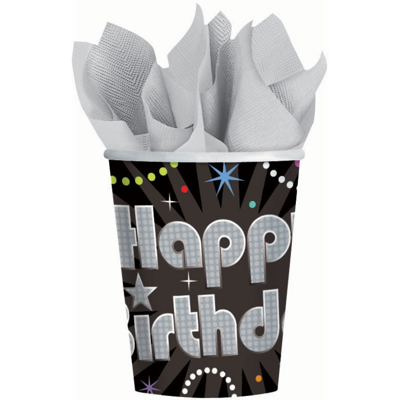 Time To Party 9oz Paper Cups (8ct)