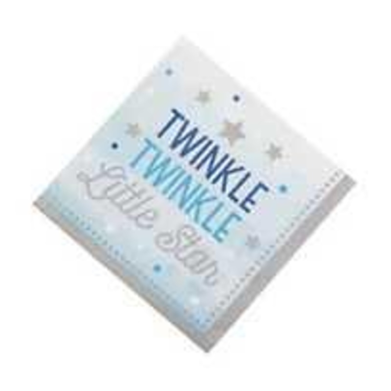 Twinkle Little Star Blue Lunch Napkin