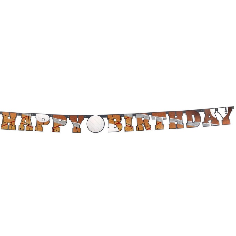 Volleyball Happy Birthday Letter Banner