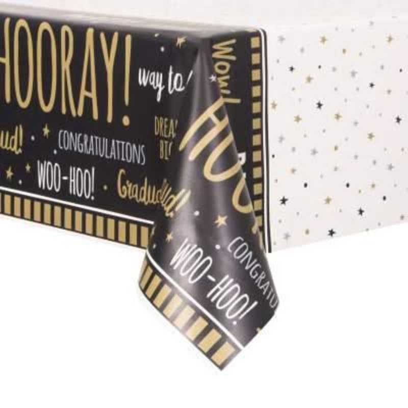 You Did It! Graduation Rectangular Plastic Table Cover 54"x84"