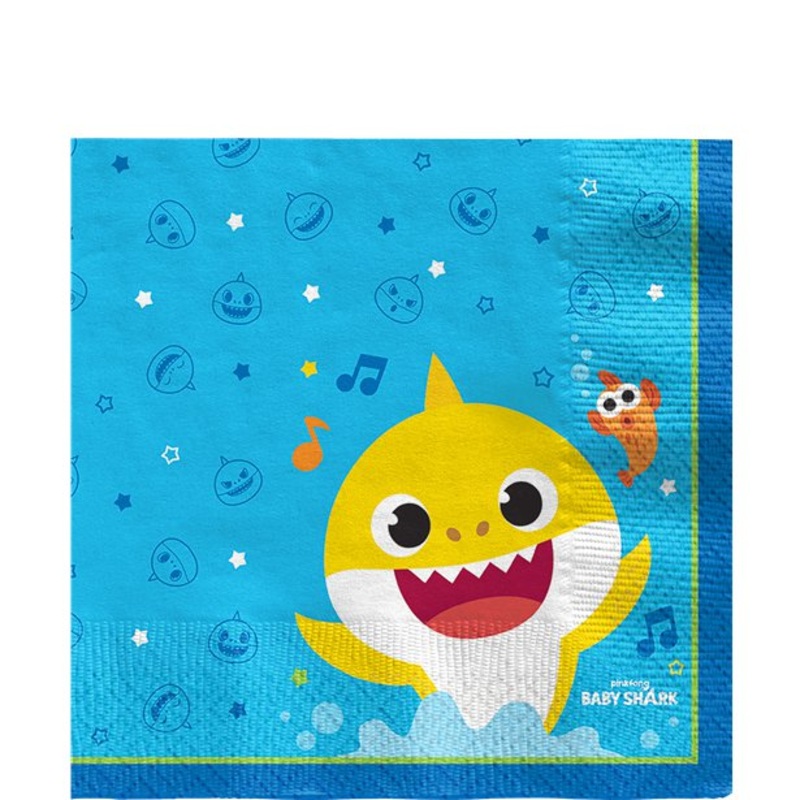 Baby Shark Party Napkins (PK16)