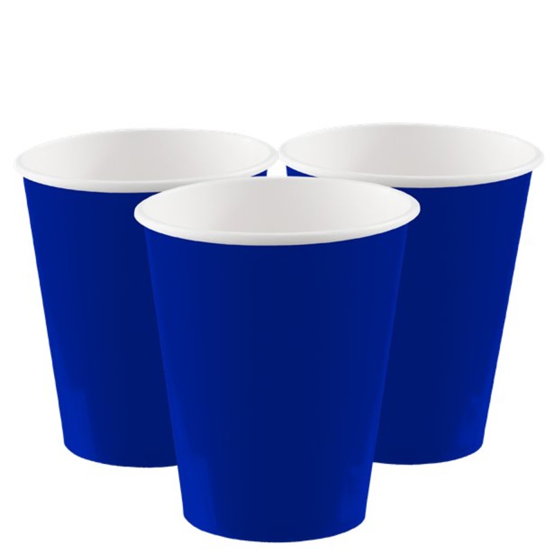 Blue Paper Cups (Pk8)